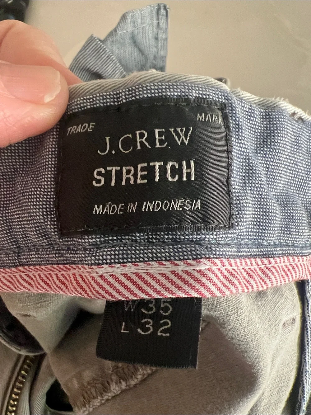 J. Crew Men's Olive Gray Chinos